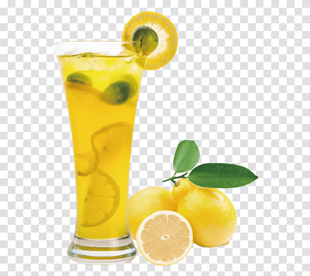 Juice Lemon Balm Extract Fruit, Lemonade, Beverage, Citrus Fruit, Plant Transparent Png