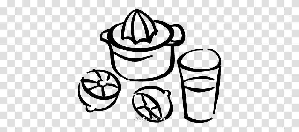 Juice Maker With Lemons Royalty Free Vector Clip Art Illustration, Bucket, Pot, Dutch Oven Transparent Png