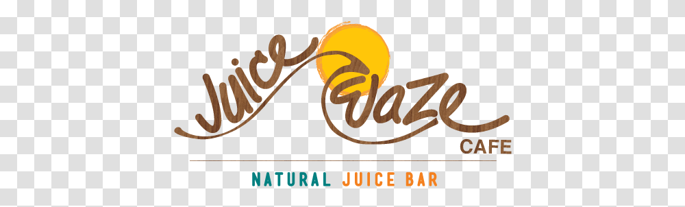 Juice Waze Cafe Calligraphy, Text, Alphabet, Poster, Advertisement Transparent Png