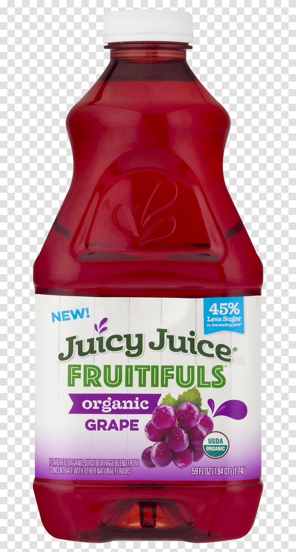 Juicy Juice Fruitifuls Organic Grape, Liquor, Alcohol, Beverage, Drink Transparent Png