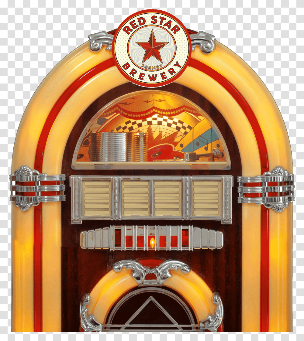 Jukebox Red Star Brewery Old Jukebox White Background, Gas Pump, Machine, Wristwatch, Gambling Transparent Png
