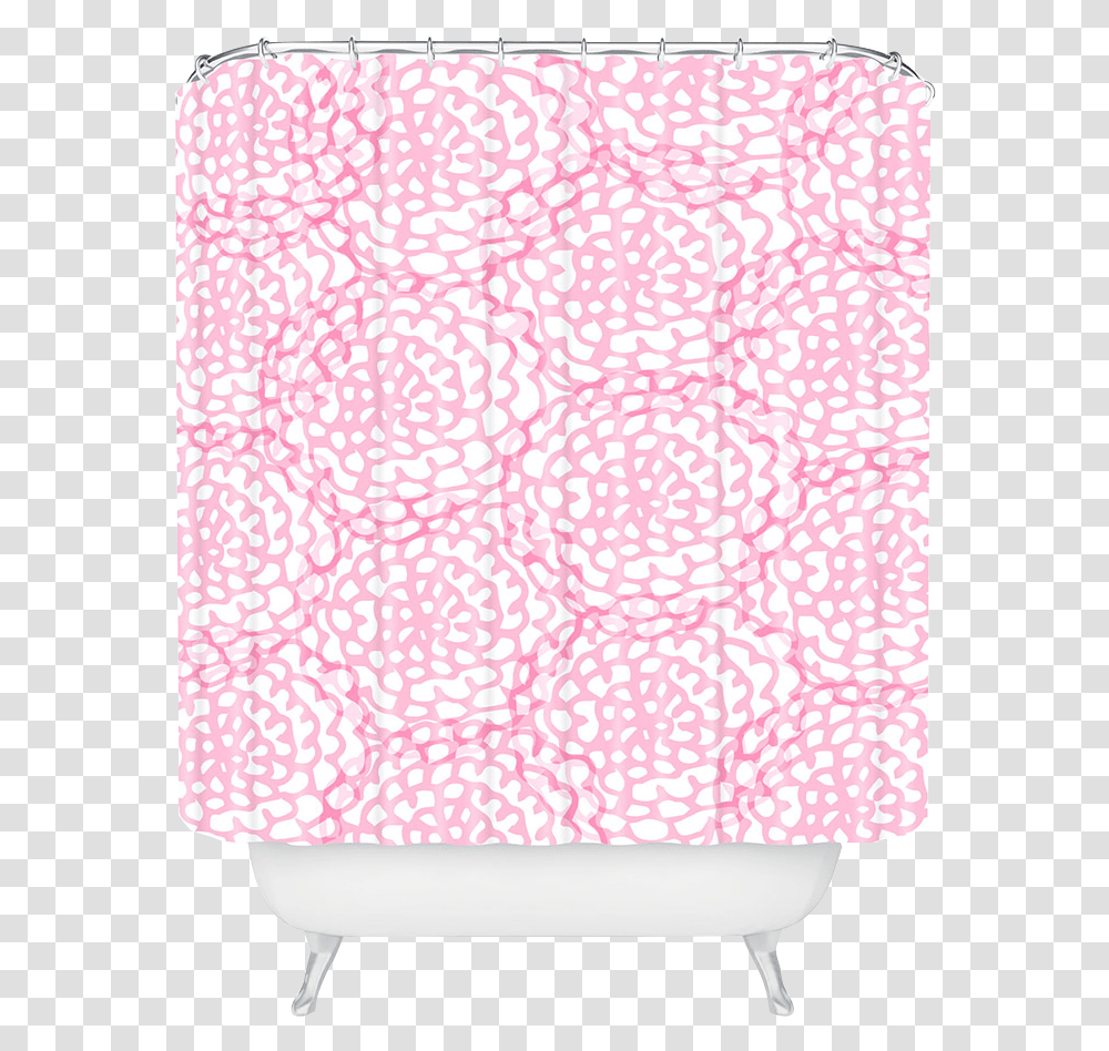 Julia Da Rocha Bed Of Pink Roses Shower Curtain Paper Lantern, Rug, Cushion, Pattern, Pillow Transparent Png