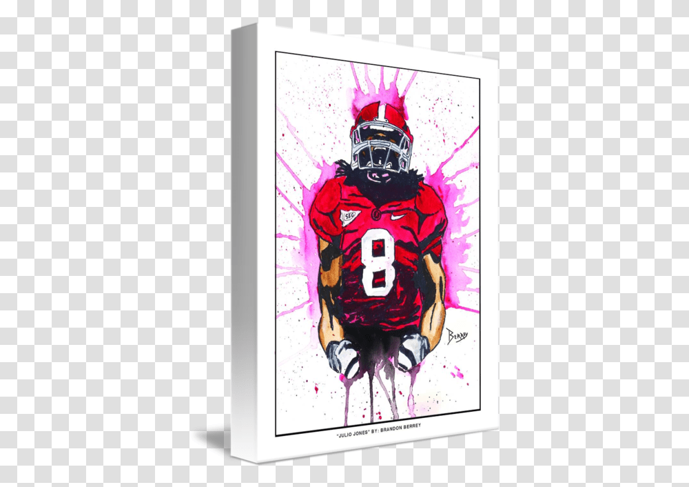 Julio Jones Kick American Football, Clothing, Helmet, Poster, Advertisement Transparent Png