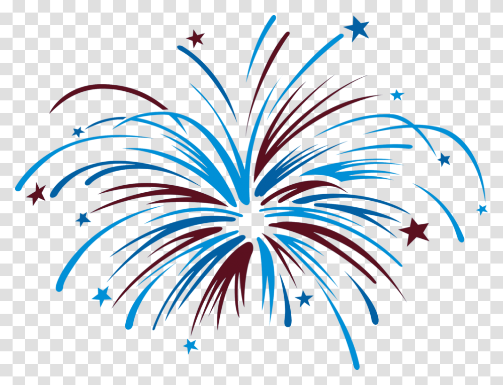 July 4th Fireworks Clipart, Nature, Outdoors, Night, Bird Transparent Png