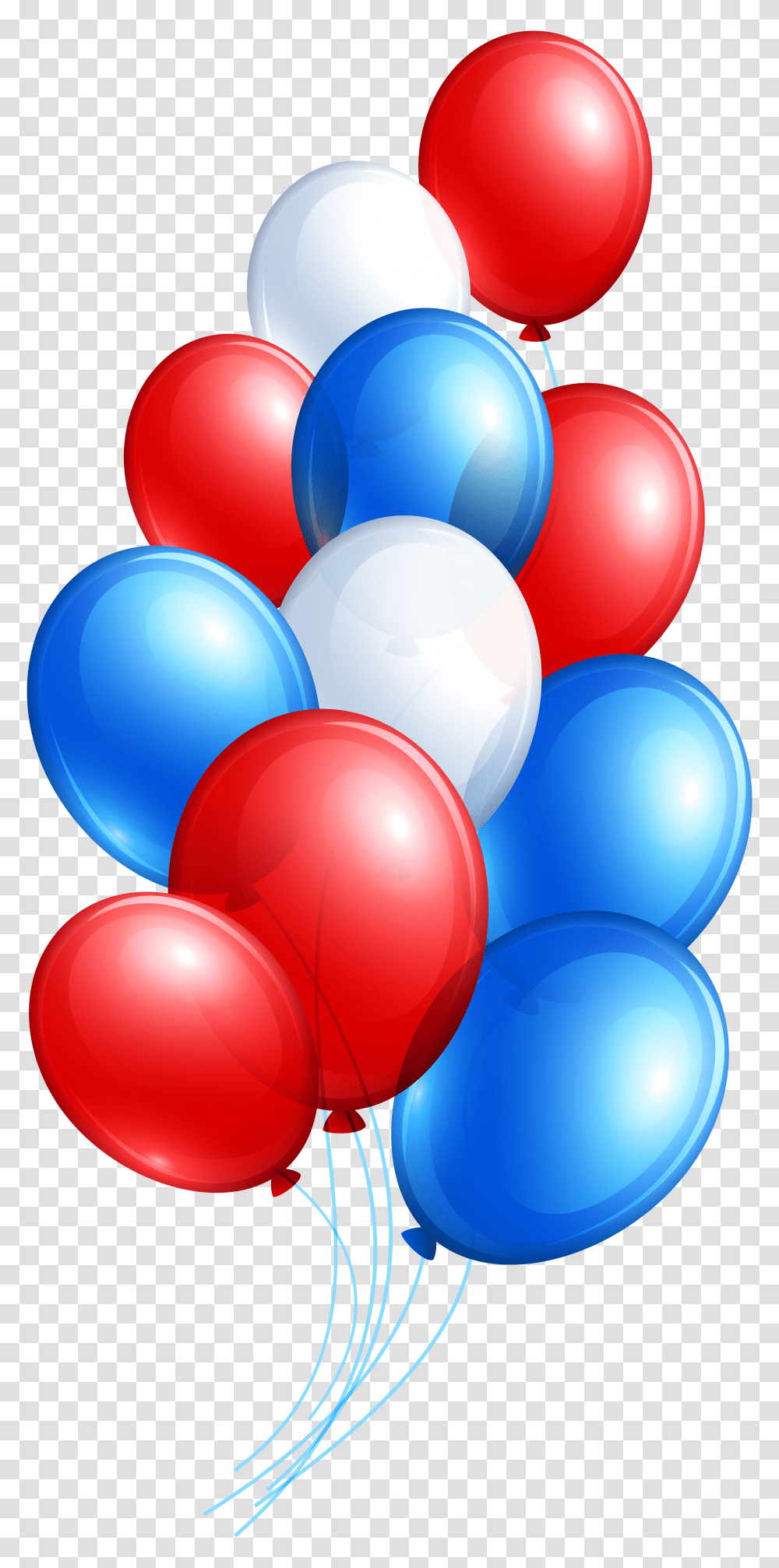 July Balloon Bunch Clip Art Transparent Png