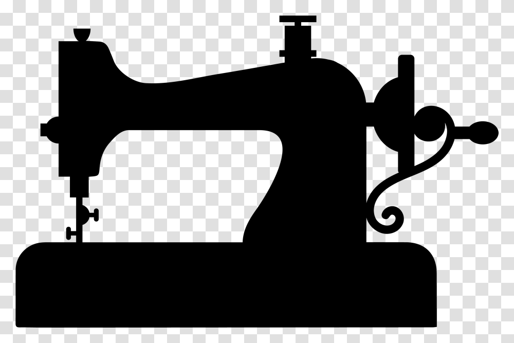 July Craft Images Free Sewing Machine Silhouette, Gray, World Of Warcraft Transparent Png