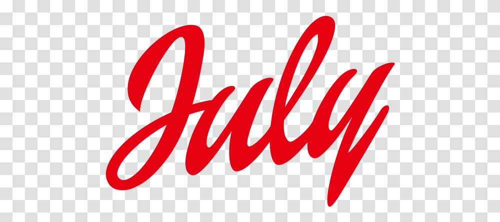 July Images Free Download Calligraphy, Coke, Beverage, Text, Word Transparent Png