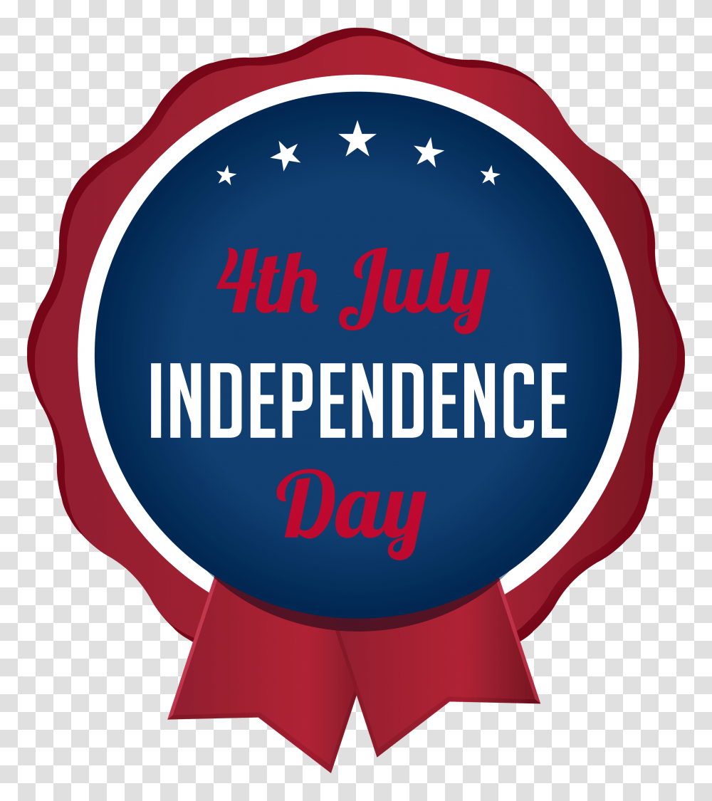 July Independence Day Clip Art Image, Logo, Trademark, Badge Transparent Png