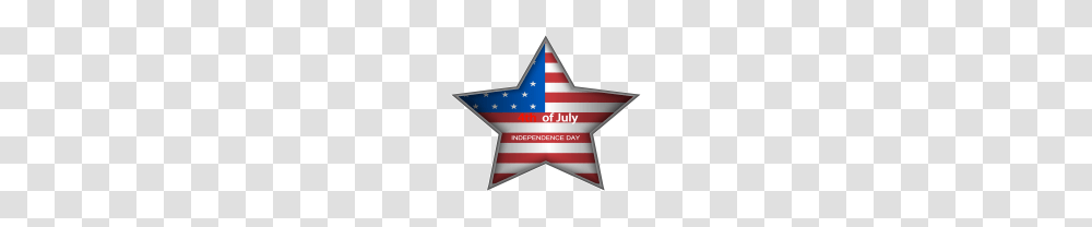 July Independence Day Clip Art Image, Star Symbol Transparent Png