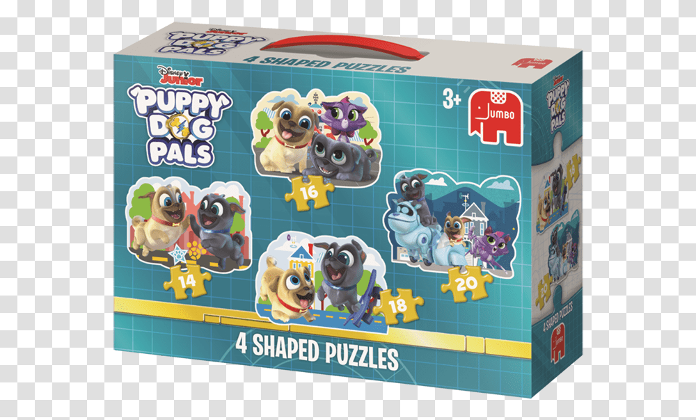 Jumbo Puppy Dog Pals 4 In 1 Shaped Puzzles Jigsaw, Toy, Game, Jigsaw Puzzle, Photography Transparent Png
