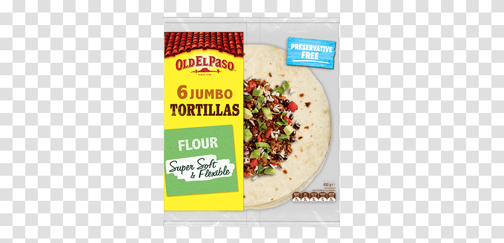 Jumbo Beef Burritos Tortilla Asda, Food, Plant, Menu, Text Transparent Png