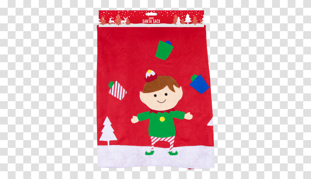 Jumbo Fabric Christmas Santa Sack Cartoon, Applique, Home Decor, Blanket Transparent Png