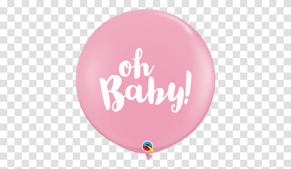 Jumbo Pink Oh Baby Balloon Oh Baby Qualatex Transparent Png
