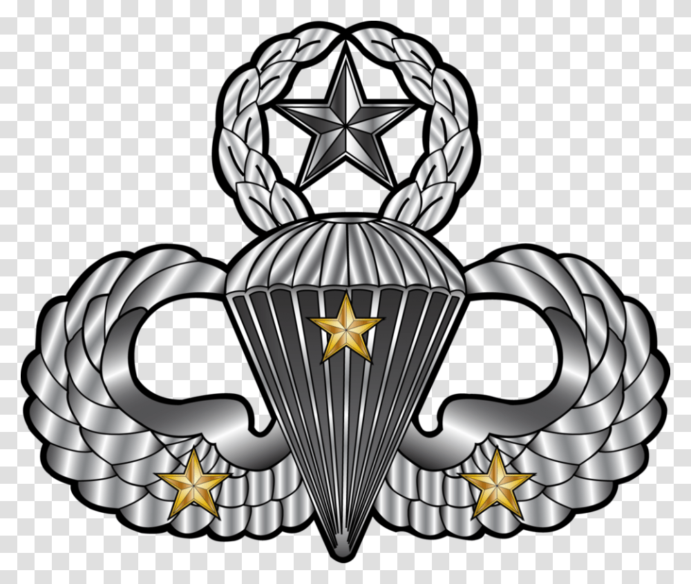 Jump Clipart Airborne Combat Jump Wings, Emblem, Lamp, Logo Transparent Png