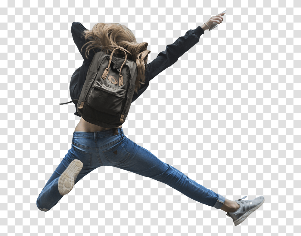 Jump Enjoy Girl Free Photo Jump People, Person, Leisure Activities, Sleeve Transparent Png