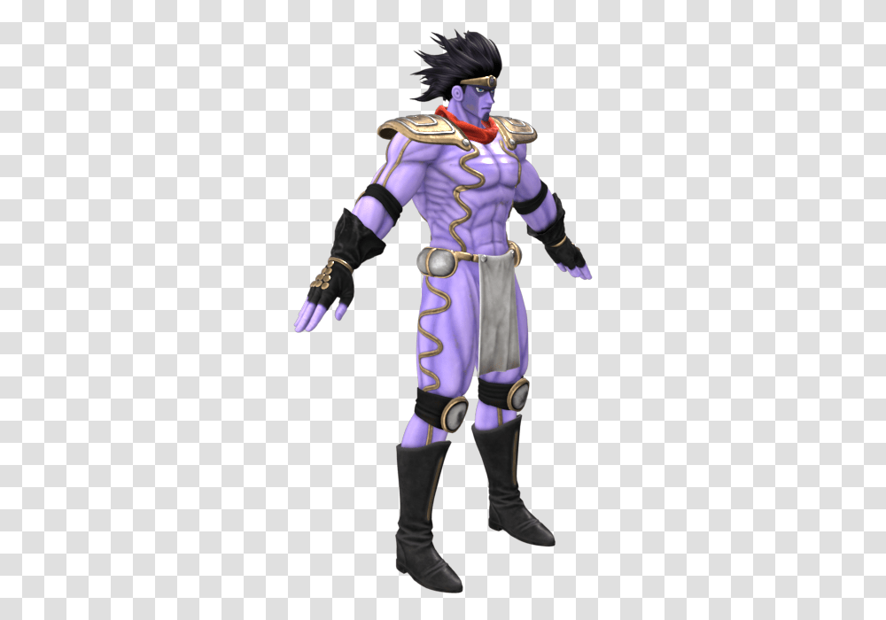 Jump Force Star Platinum Model Roblox, Person, Clothing, Figurine, Costume Transparent Png