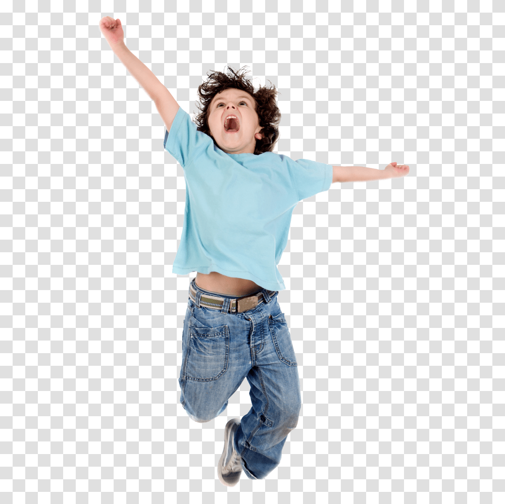 Jump Kid Jumping, Pants, Person, Face Transparent Png