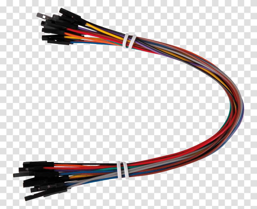 Jumper Cable 40 Pin Mm Ff Fm 25 Cm Joy It Rb Raspberry Pi Pin Kabel, Bow, Wire, Wiring Transparent Png