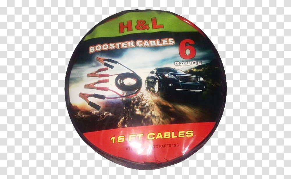 Jumper Cables Label, Disk, Car, Vehicle, Transportation Transparent Png