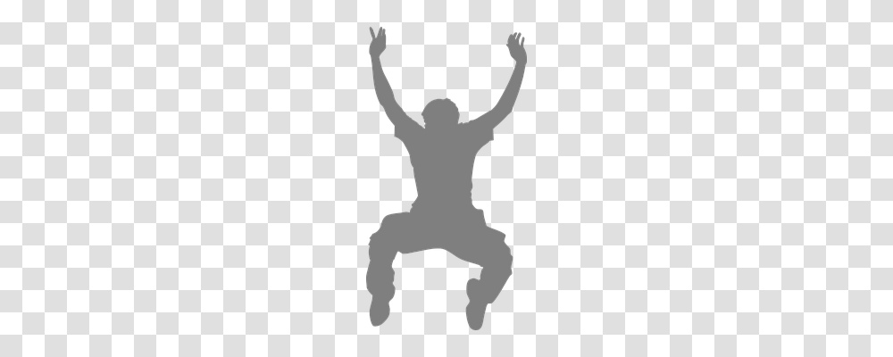 Jumping Back, Silhouette, Hand Transparent Png