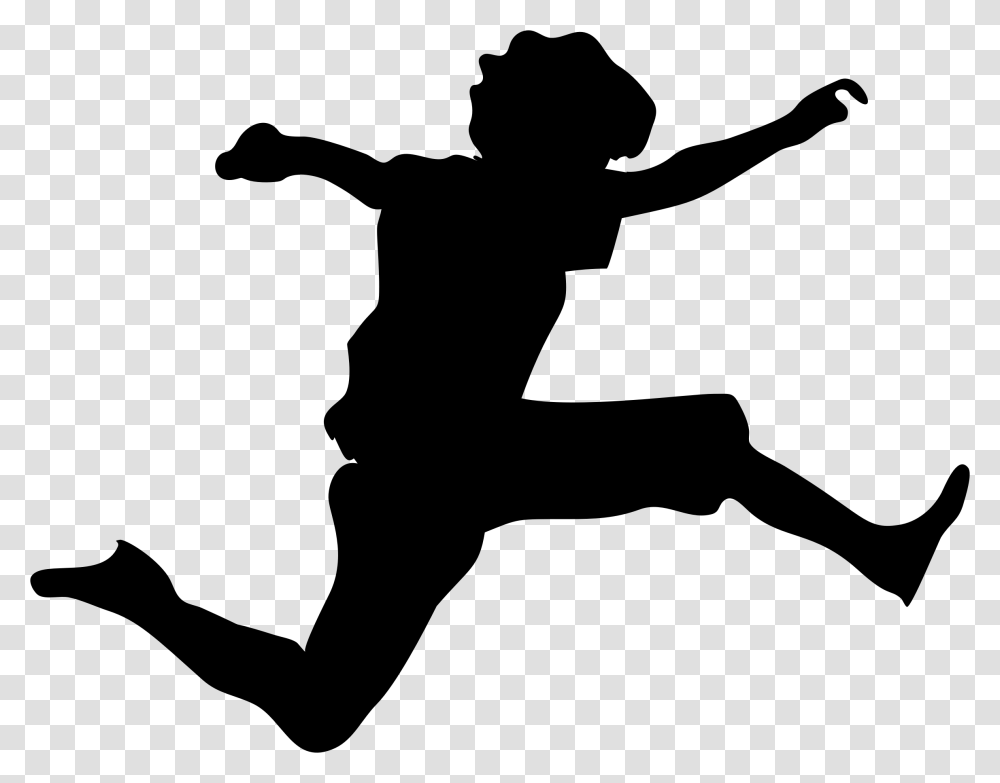 Jumping Boy Silhouette Icons, Gray, World Of Warcraft Transparent Png