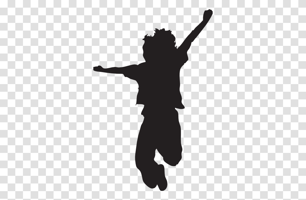 Jumping Child Silhouette Clip Art, Person, Human, Stencil Transparent Png