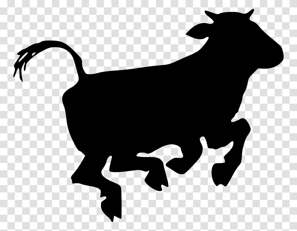 Jumping Cow Clip Art, Gray, World Of Warcraft Transparent Png