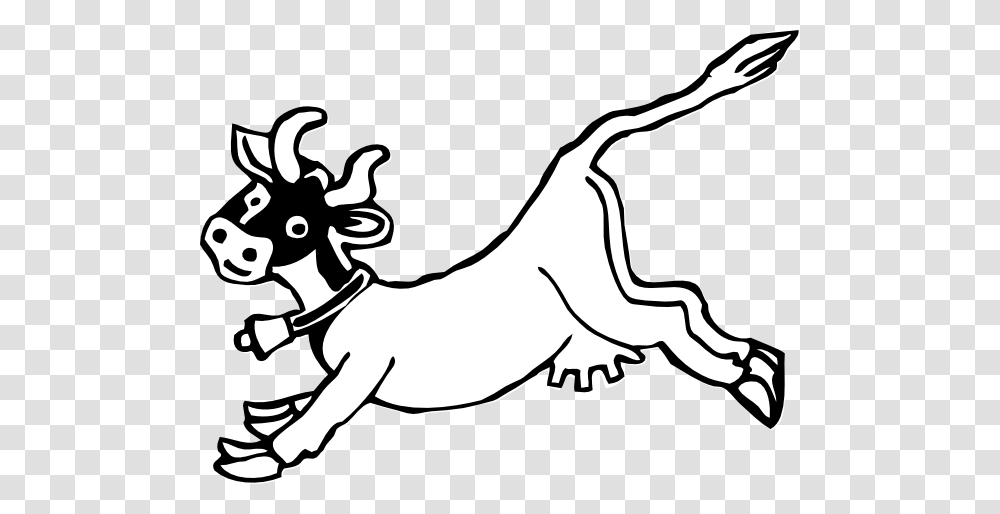 Jumping Cow Without Spots Clip Art, Mammal, Animal, Wildlife, Antelope Transparent Png