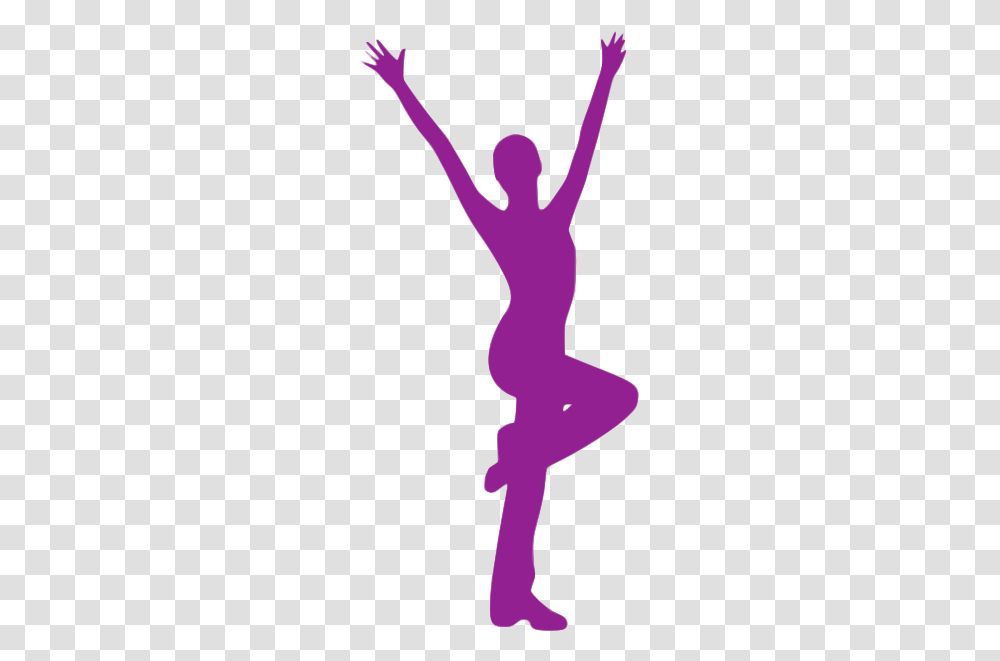 Jumping Dancer Silhouette Silhouette, Person, Human, Christmas Stocking, Gift Transparent Png