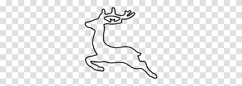 Jumping Deer Silhouette, Gray, World Of Warcraft Transparent Png