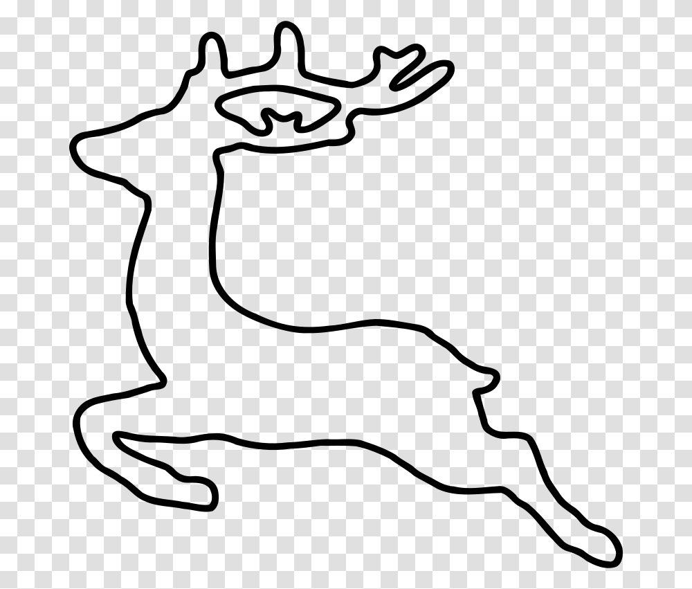 Jumping Deer Silhouette Pixels Silhouettes Line, Gray, World Of Warcraft Transparent Png