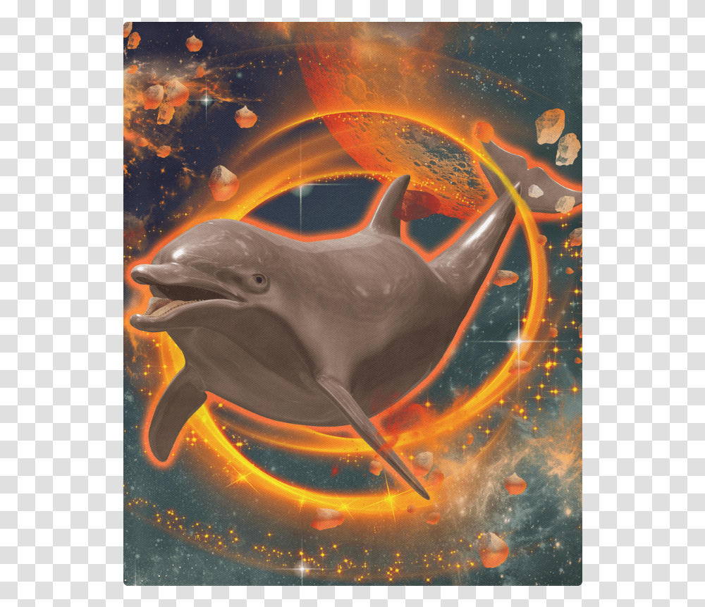 Jumping Dolphin Duvet Cover 86 X70 Dolphin On Fire, Sea Life, Animal, Mammal, Fish Transparent Png