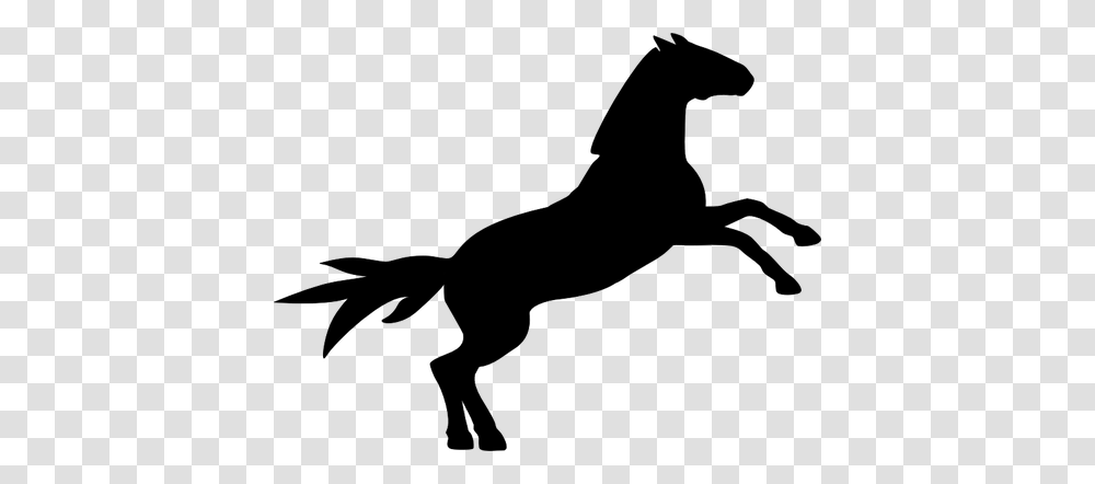 Jumping Horse Clip Art Silhouette, Gray, World Of Warcraft Transparent Png