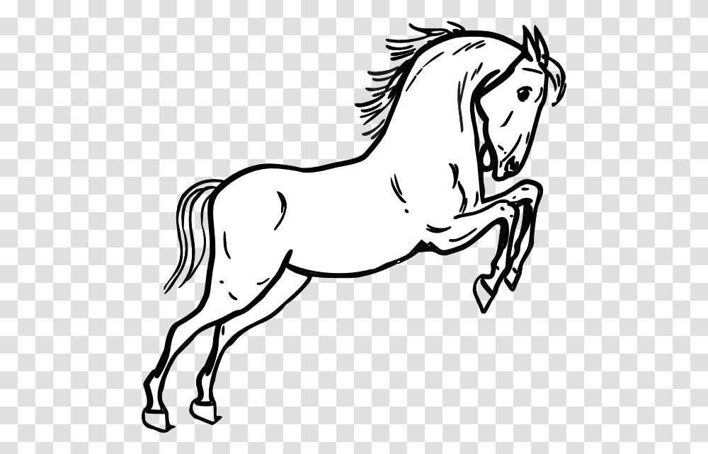 Jumping Horse Outline Svg Clip Arts Horse Outline, Colt Horse, Mammal, Animal, Foal Transparent Png