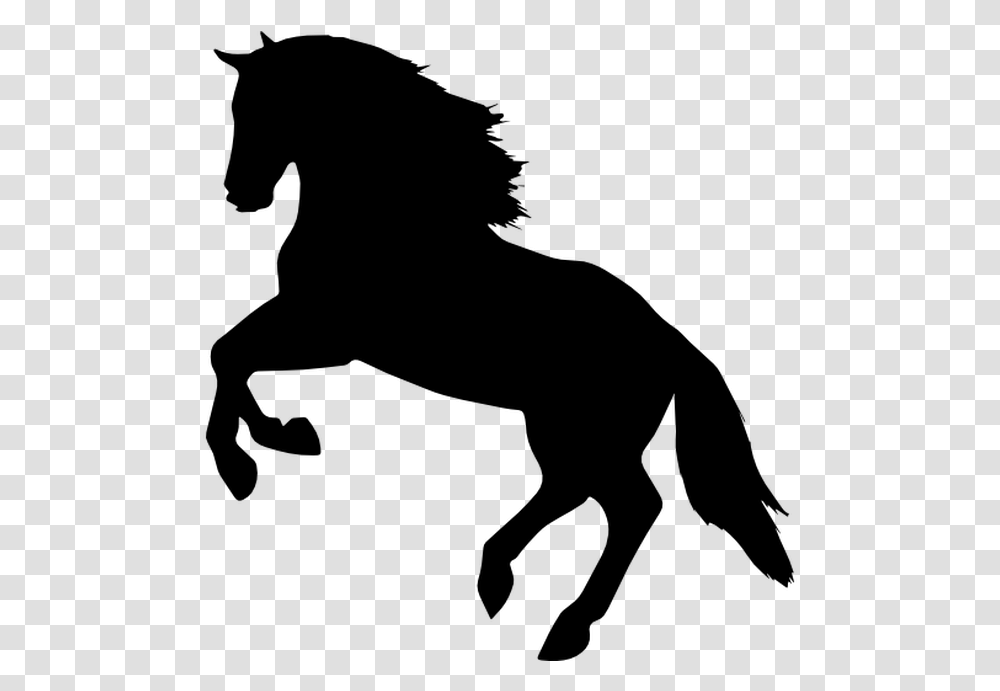 Jumping Horse Silhouette, Gray, World Of Warcraft Transparent Png