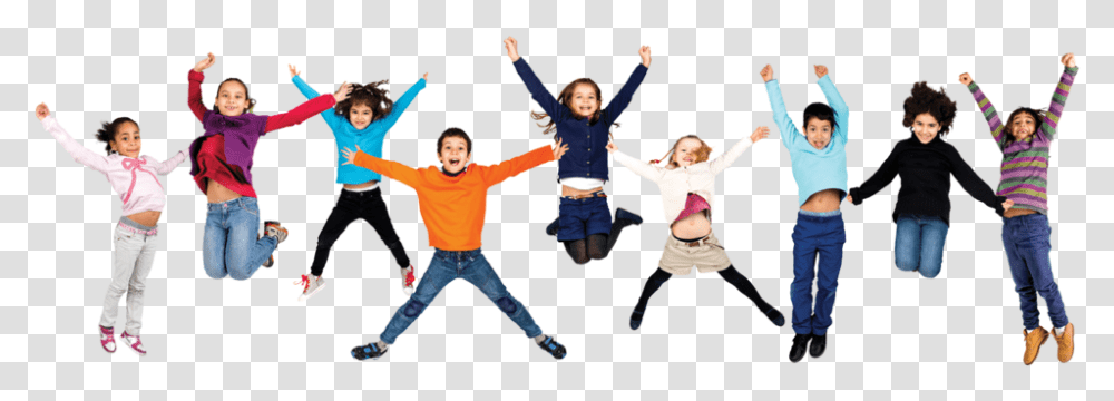 Jumping Kids Clipart, Person, Pants, Dance Pose Transparent Png
