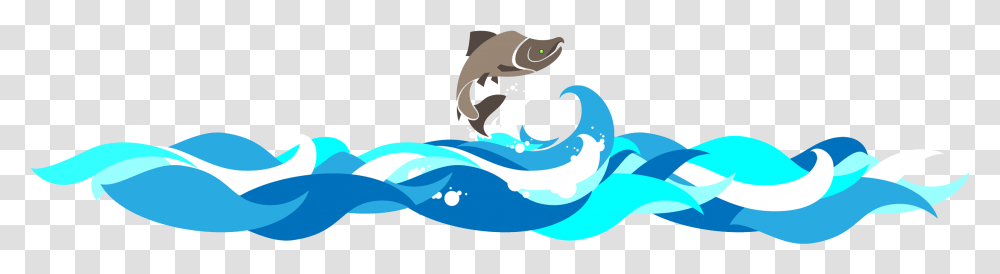 Jumping Salmon Illustration, Water, Sea, Outdoors, Nature Transparent Png