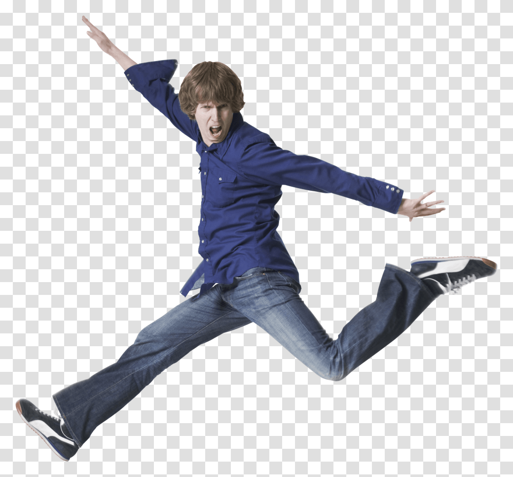 Jumping Young Man, Dance Pose, Leisure Activities, Person, Sleeve Transparent Png