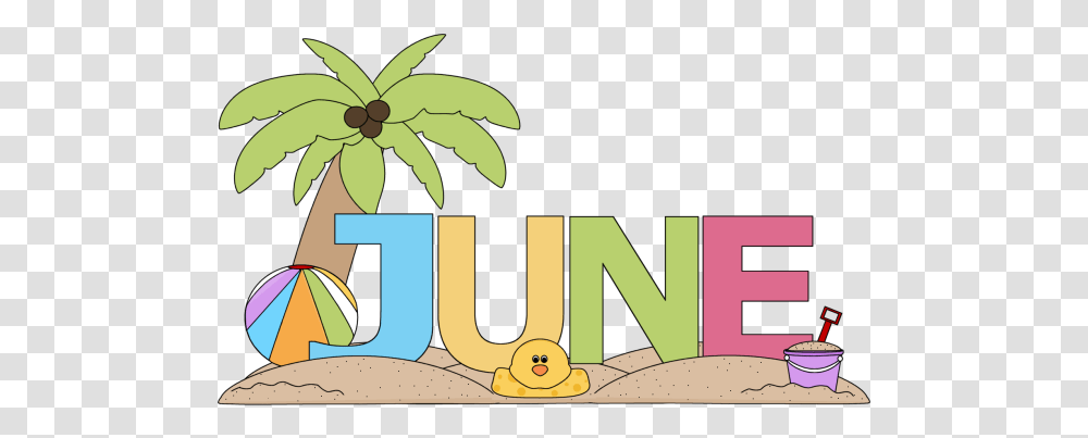 June Clipart Beach Sand Months Of The Year June, Text, Plant, Outdoors, Nature Transparent Png