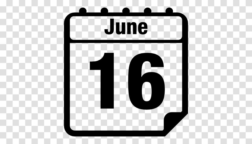 June Daily Calendar, Number Transparent Png