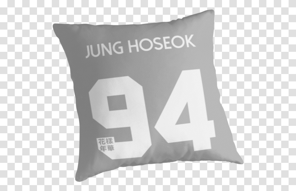 Jung Hoseok Real Name Bts Member Jersey Hyyh Cushion, Pillow Transparent Png