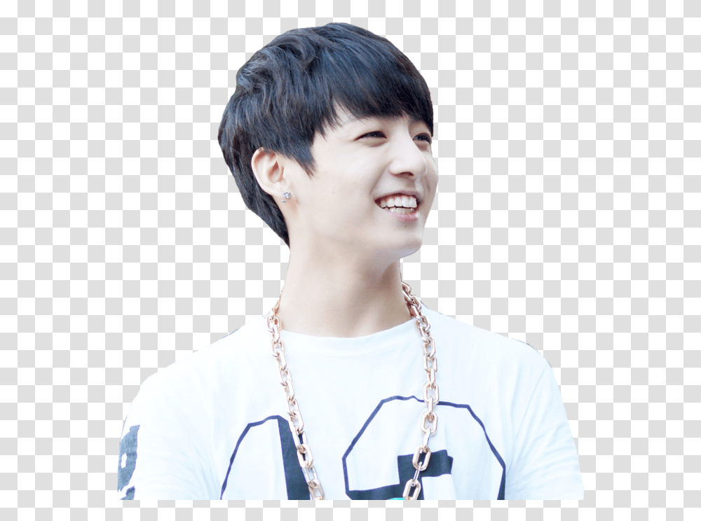 Jungkook And Bts Image Bts Jungkook Black Hair, Person, Human, Necklace, Jewelry Transparent Png