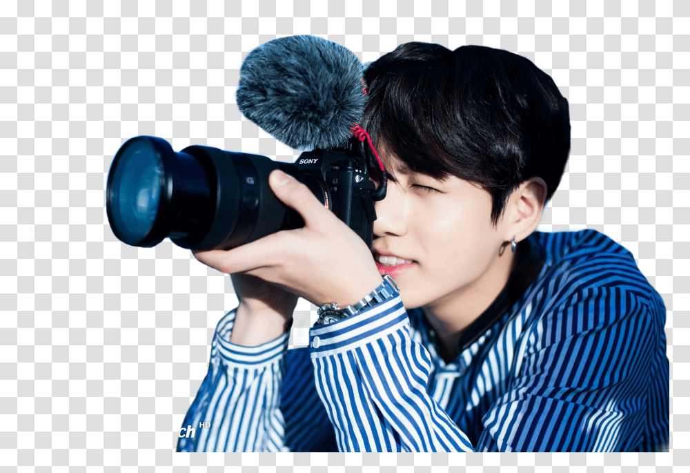 Jungkook Bts Kpop Camera Jkbts Jk, Person, Human, Photography, Electronics Transparent Png