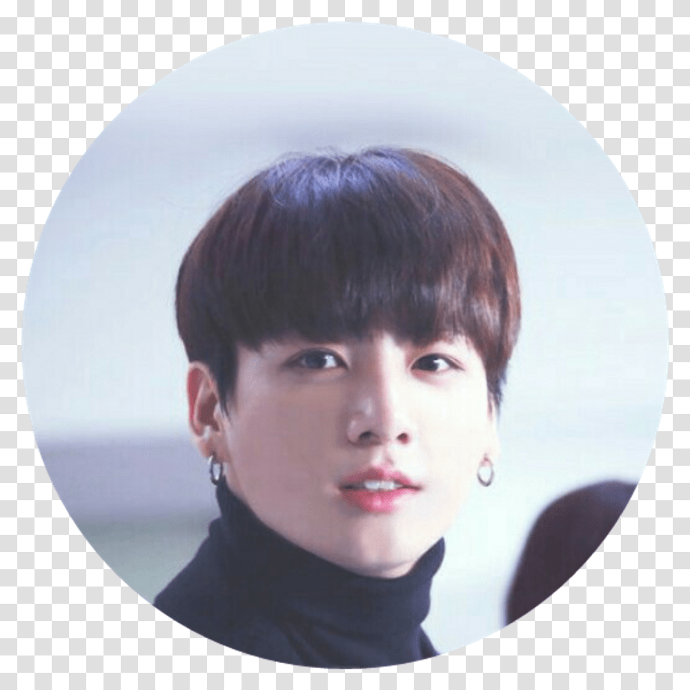 Jungkook Circle, Face, Person, Human, Head Transparent Png