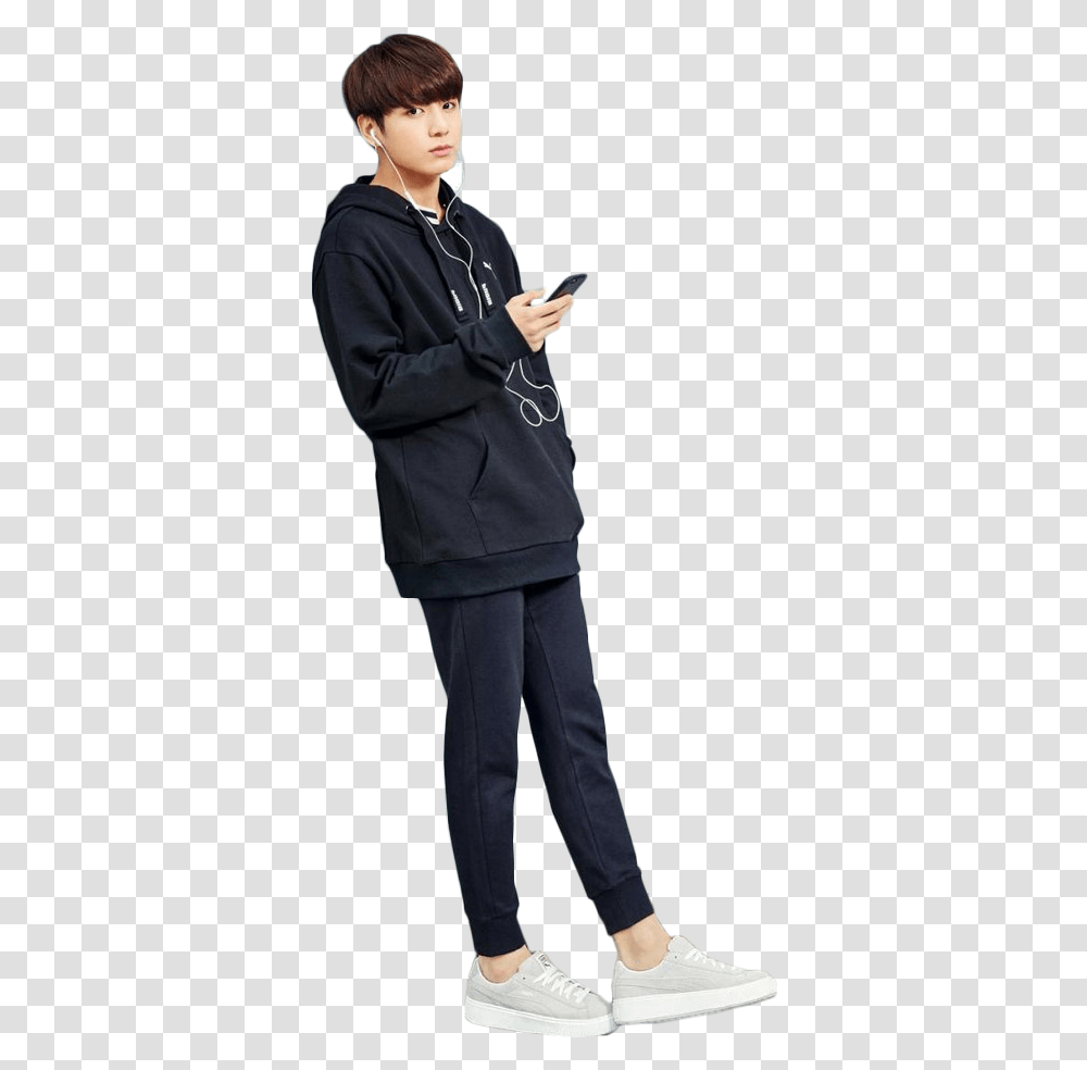 Jungkook Full Body, Person, Sleeve, Long Sleeve Transparent Png