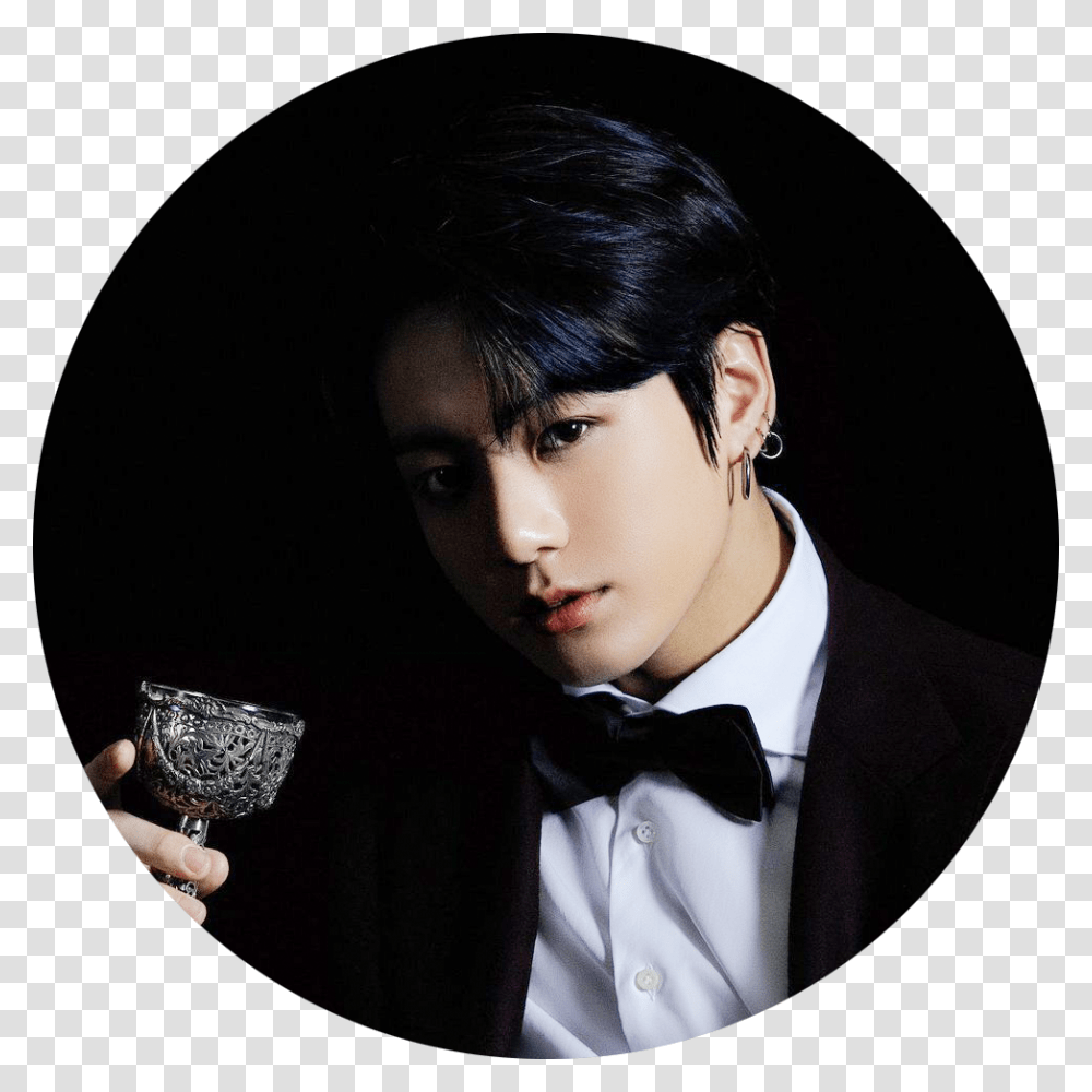 Jungkook Profile, Person, Glass, Tie, Accessories Transparent Png