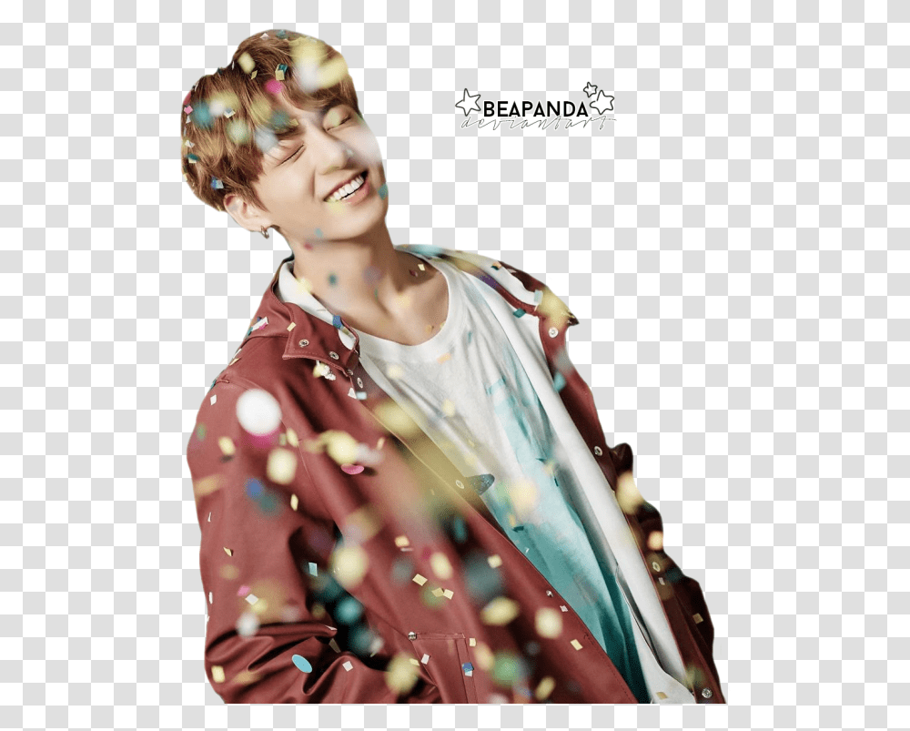 Jungkook Spring Day Concept, Paper, Confetti, Apparel Transparent Png