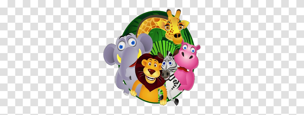 Jungle Animal Cartoon Clipart Free Clipart, Performer, Crowd, Toy Transparent Png