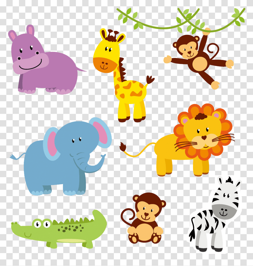 Jungle Animal Zoo Northern Giraffe Clip Art Animals Free Clipart, Hand, Doodle Transparent Png