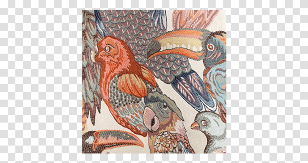 Jungle Birds Eyelet Curtain Rideaux Jungle, Animal, Pattern, Chicken Transparent Png